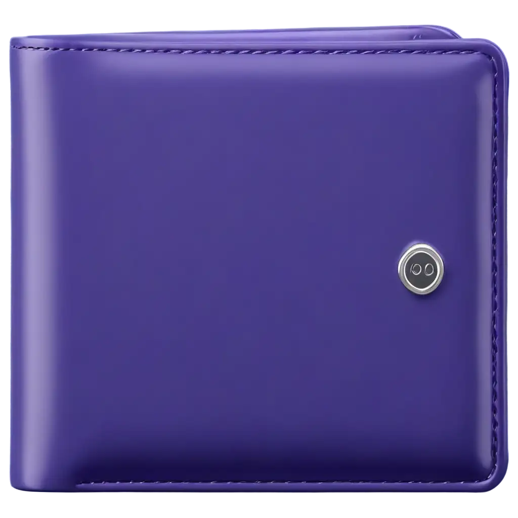 HighQuality-3DRendered-PNG-Image-of-a-Glossy-Purple-Minimalist-Wallet