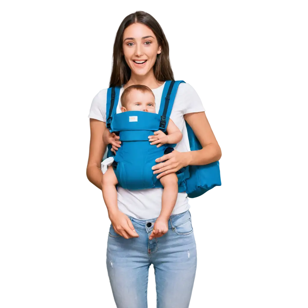 Baby-Carrier-Blue-Color-PNG-Image-Enhance-Comfort-and-Style