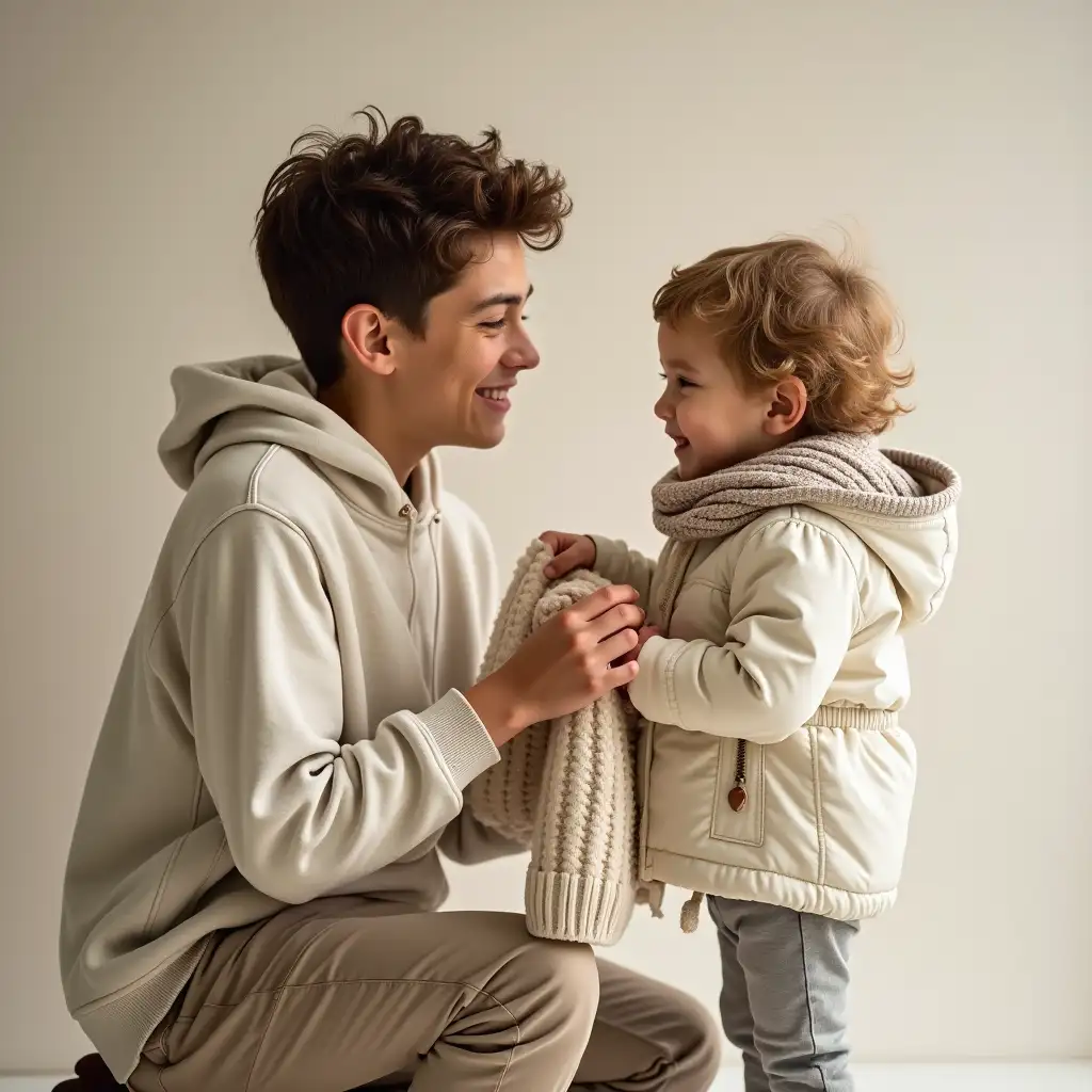 Teenage-Boy-Helping-Younger-Child-with-Winter-Clothes-in-a-Heartwarming-Moment