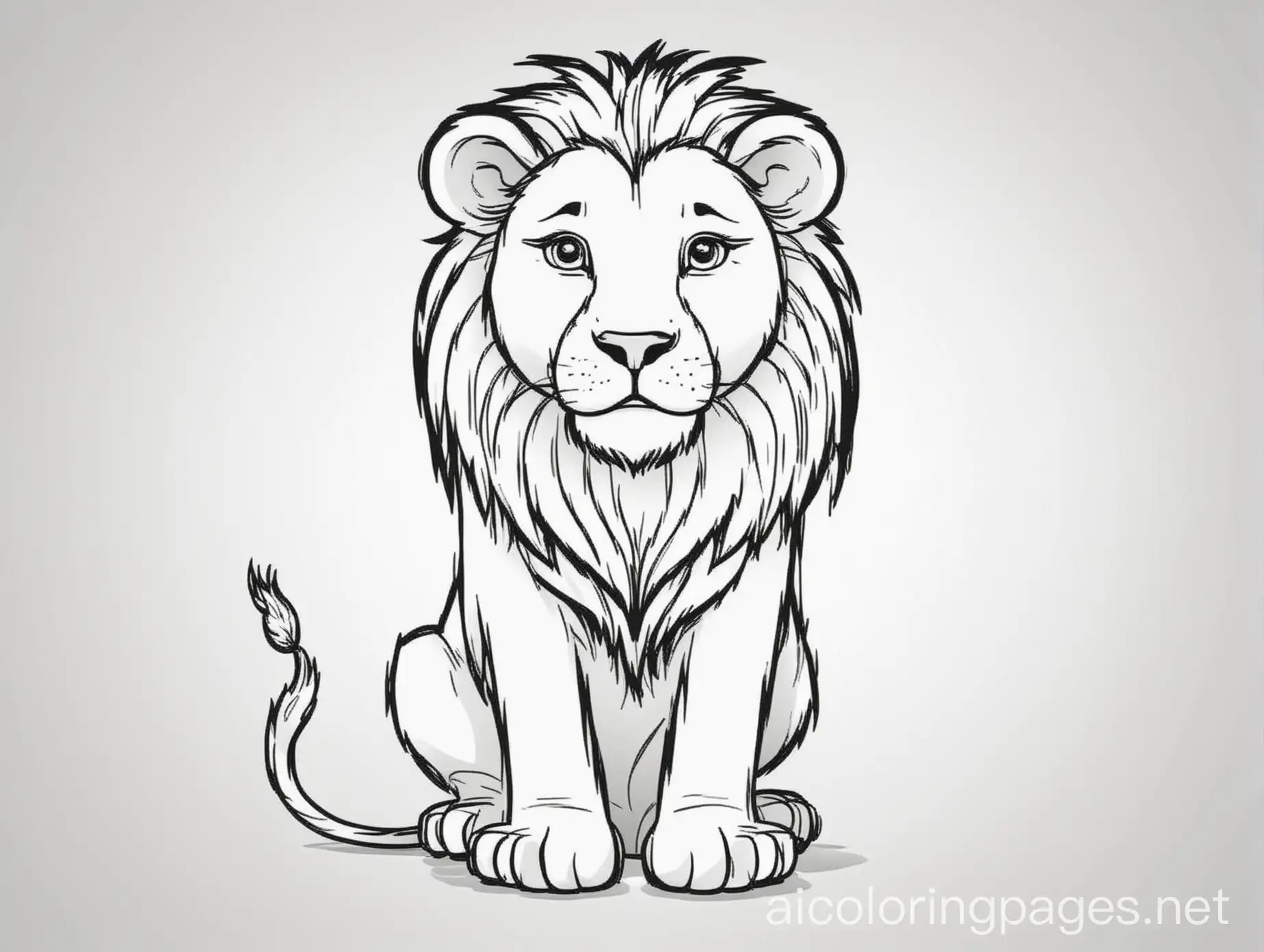 Simple-Lion-Coloring-Page-for-Kids