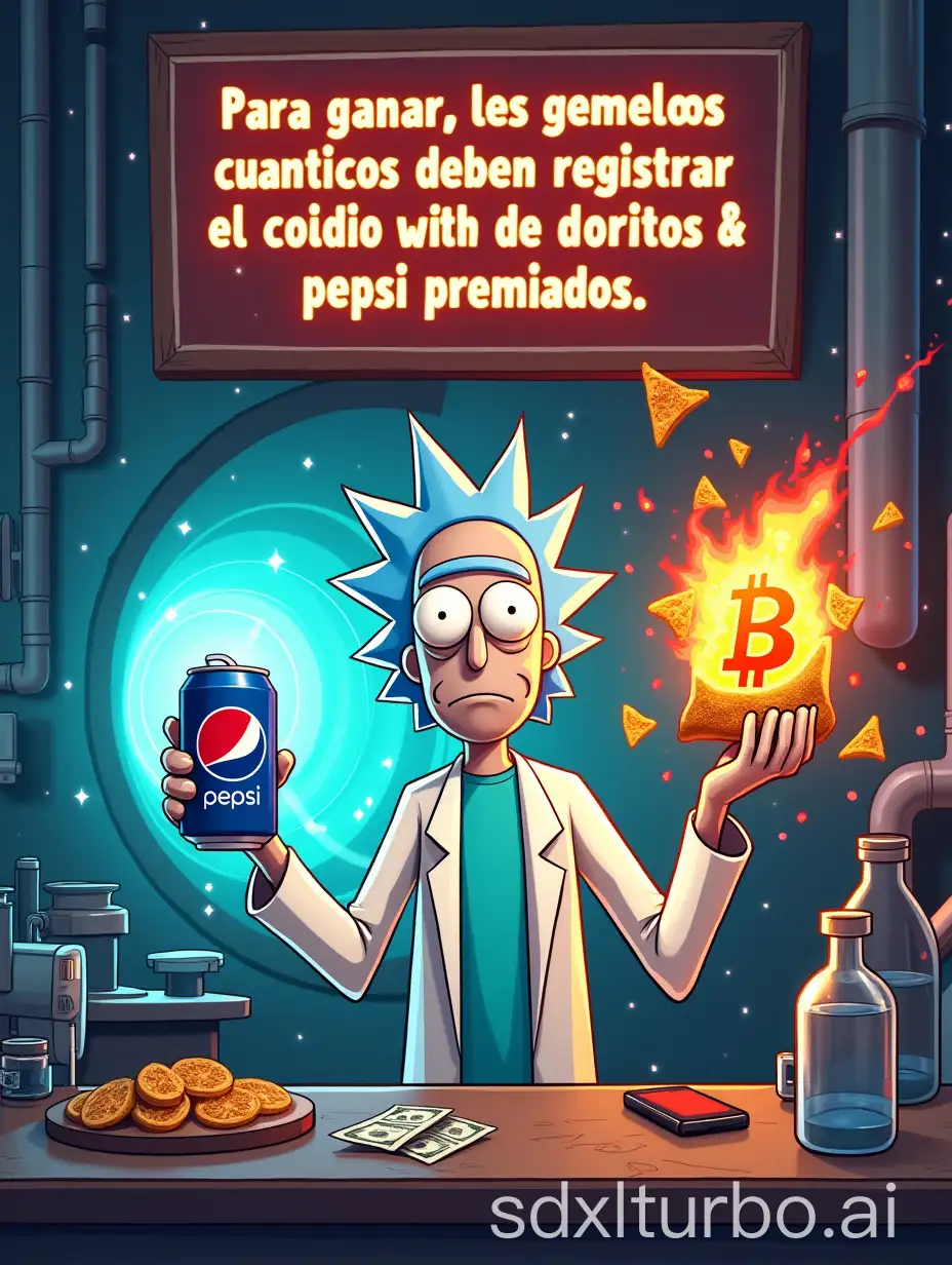 Scientist-in-CERN-Lab-with-Pepsi-and-Doritos-Creating-Prize-Tunnel