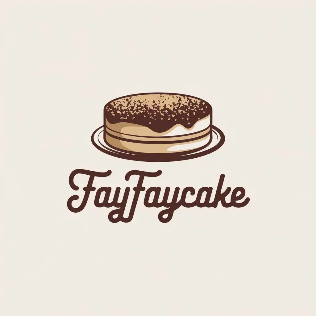 LOGO-Design-for-FayFayCake-TiramisuInspired-Vector-Logo-for-Restaurants