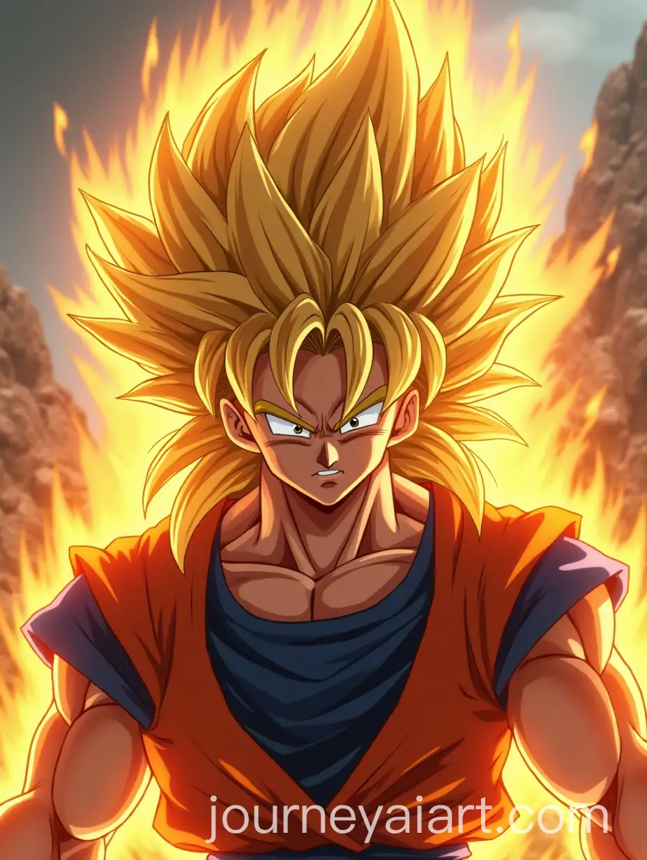 HyperRealistic-Goku-in-Super-Saiyan-3-Form-on-a-Battlefield