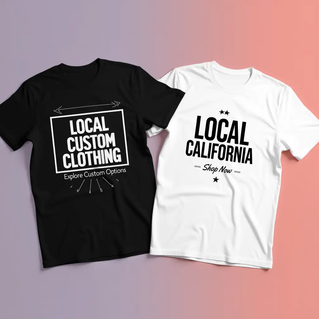 Flat-Lay-of-Custom-TShirts-with-Geometric-Fonts-and-Gradient-Background