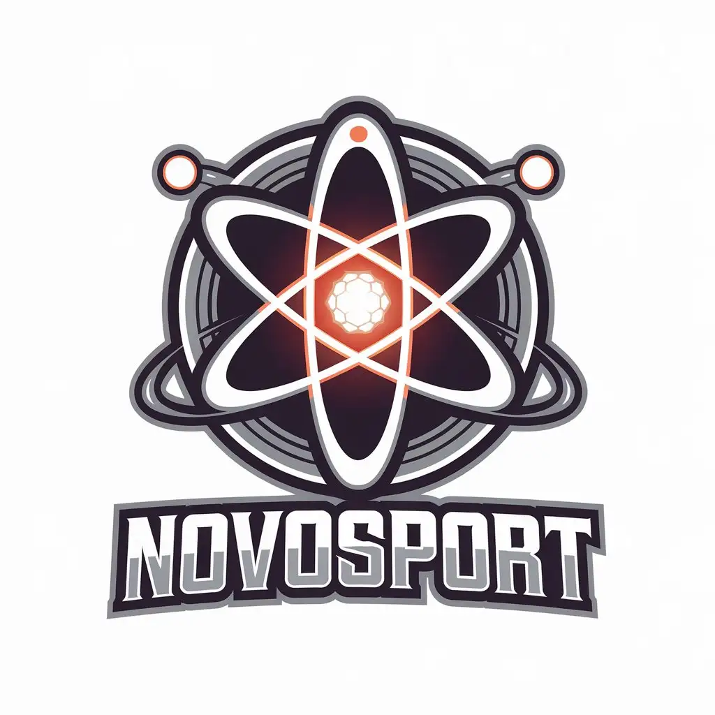 LOGO-Design-for-NoVoSport-Atomic-Cybersport-Theme-with-HighTech-Aesthetics