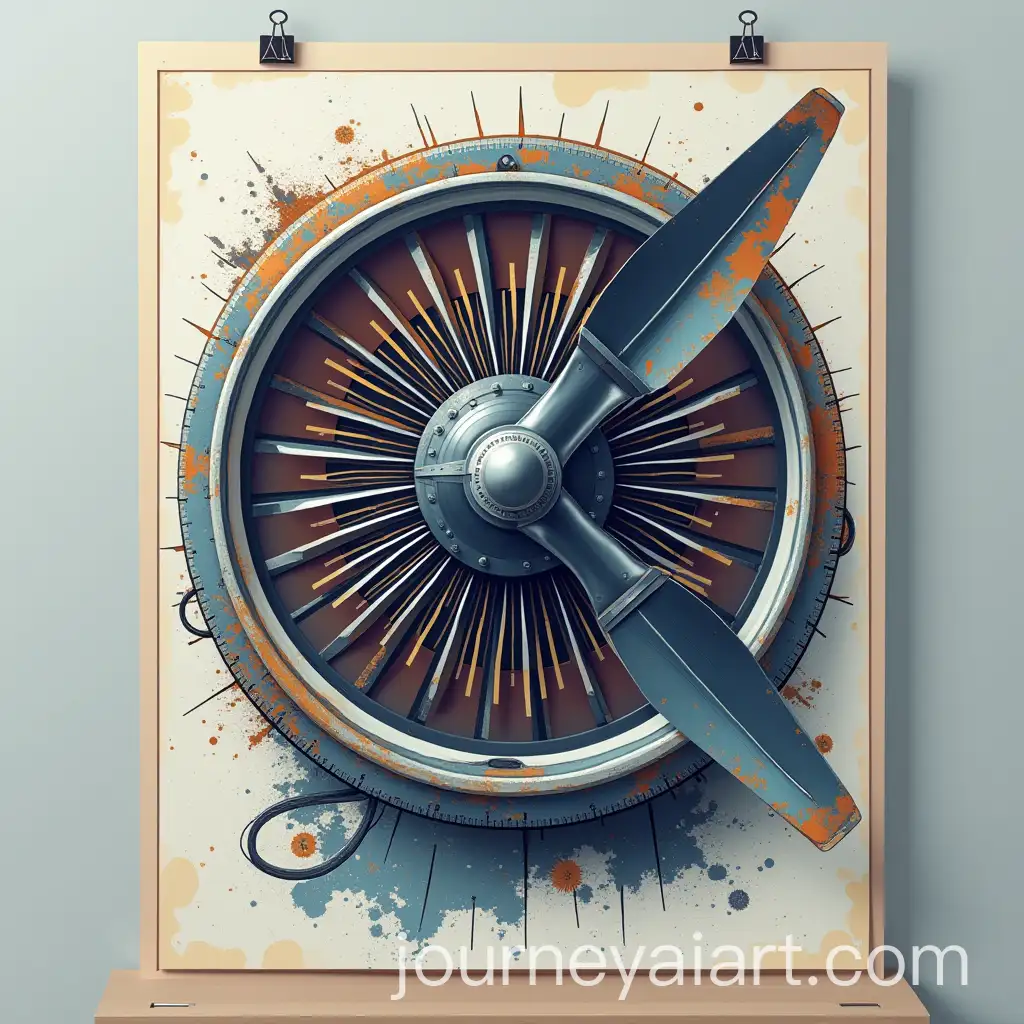 Illustration-of-Turboprop-Engine-Technology-in-A3-Poster-Format-for-UPES-University