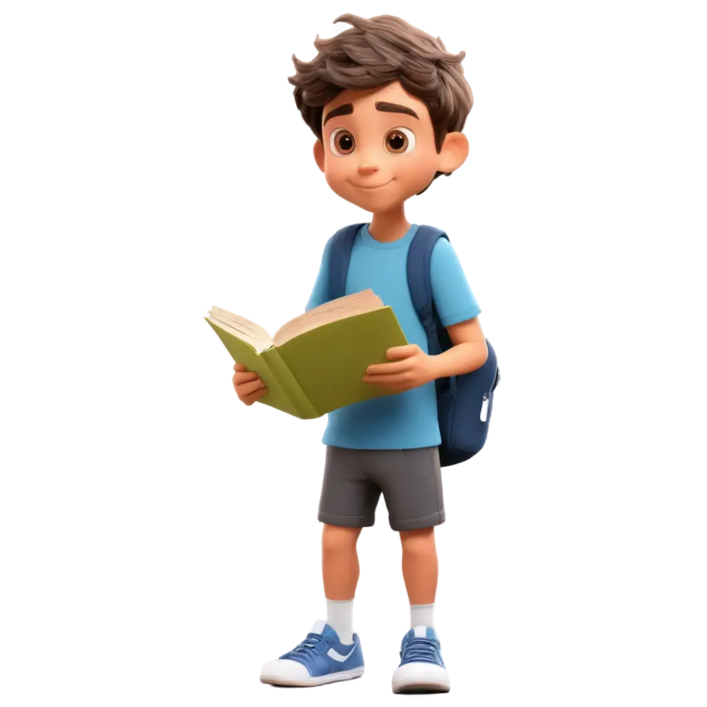 PNG-Cartoon-Boy-7-Years-Old-Reading-Book-Engaging-Illustration-for-Educational-Content