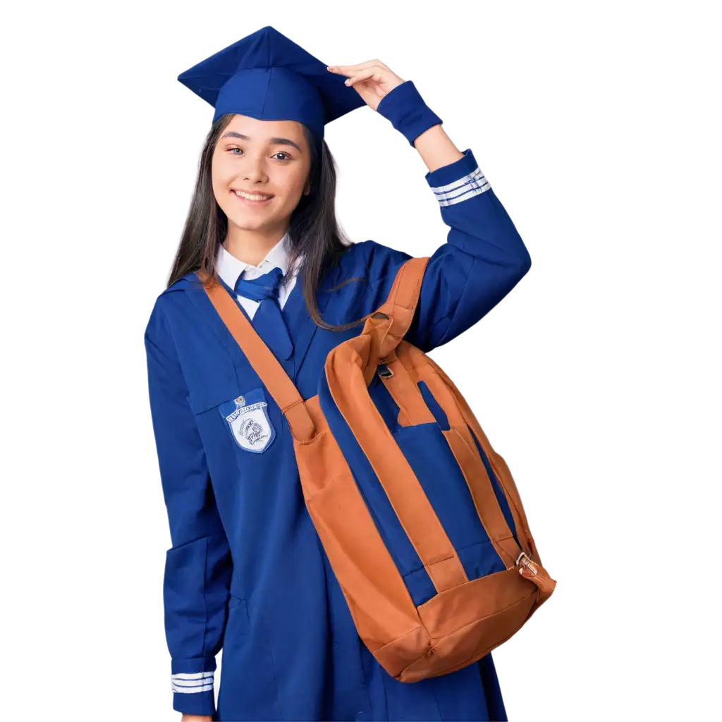 High-School-Student-in-Blue-Uniform-PNG-Crisp-and-Clear-Image-for-Versatile-Use