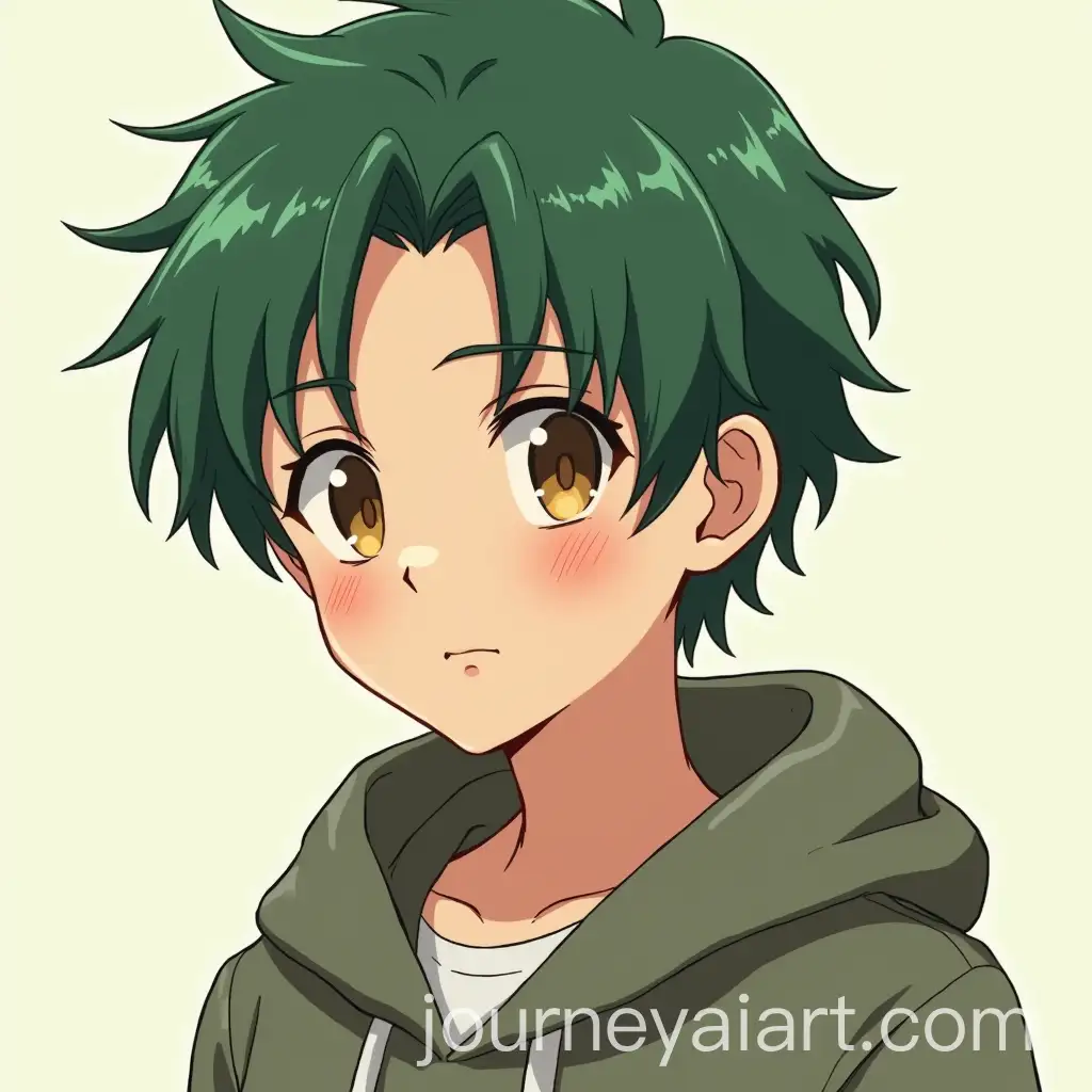 Adolescent-Anime-Hero-with-Vibrant-Green-Hair-and-Soulful-Brown-Eyes
