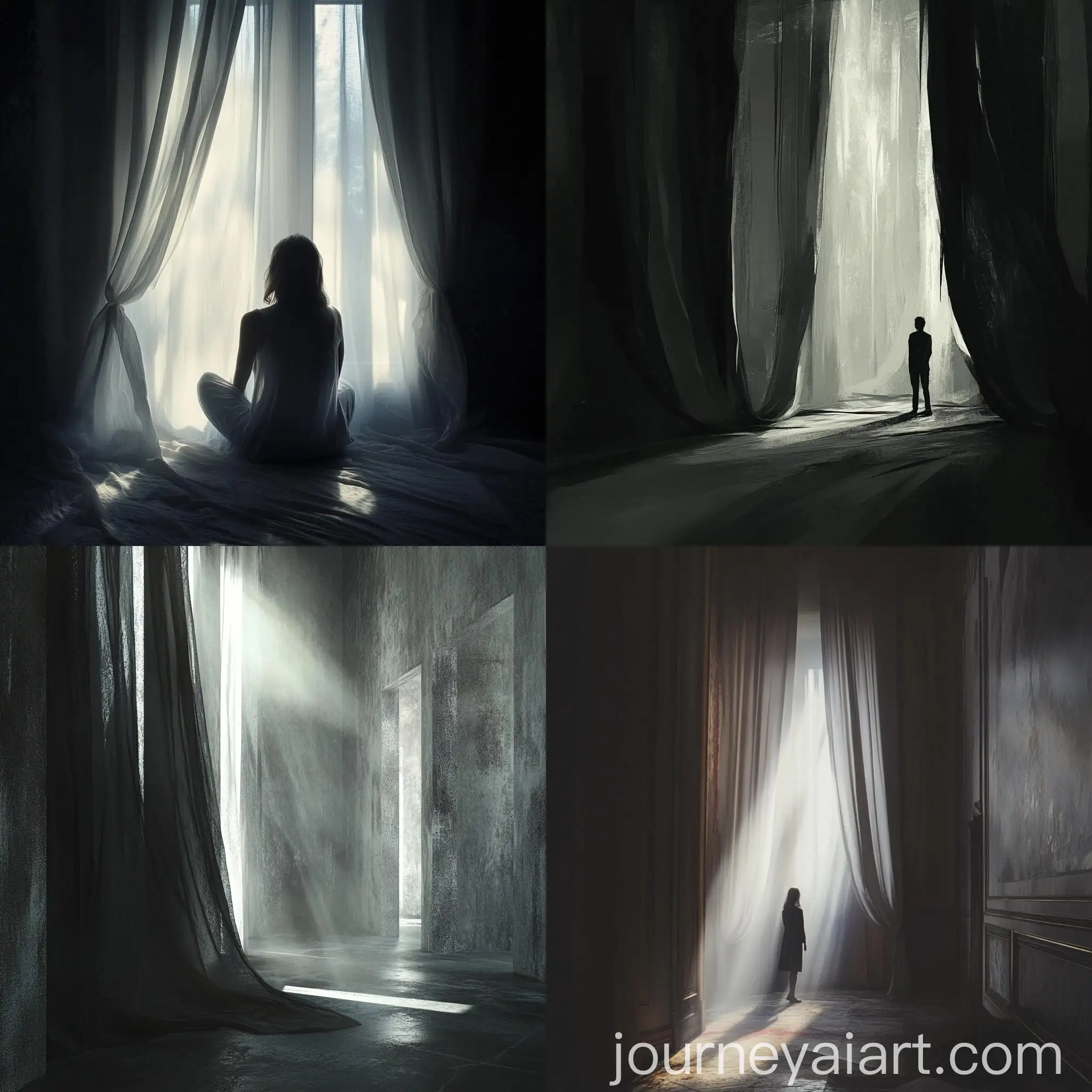Solitude-in-a-Labyrinthine-Room-with-Soft-Illumination