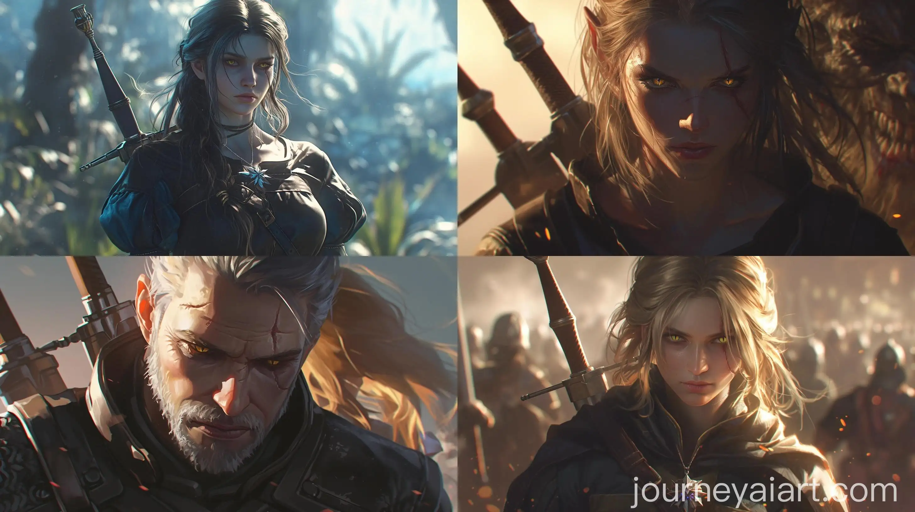 Cinematic-Witcher-3-Scene-Geralt-and-Ciri-Confront-Darkness-and-Horror