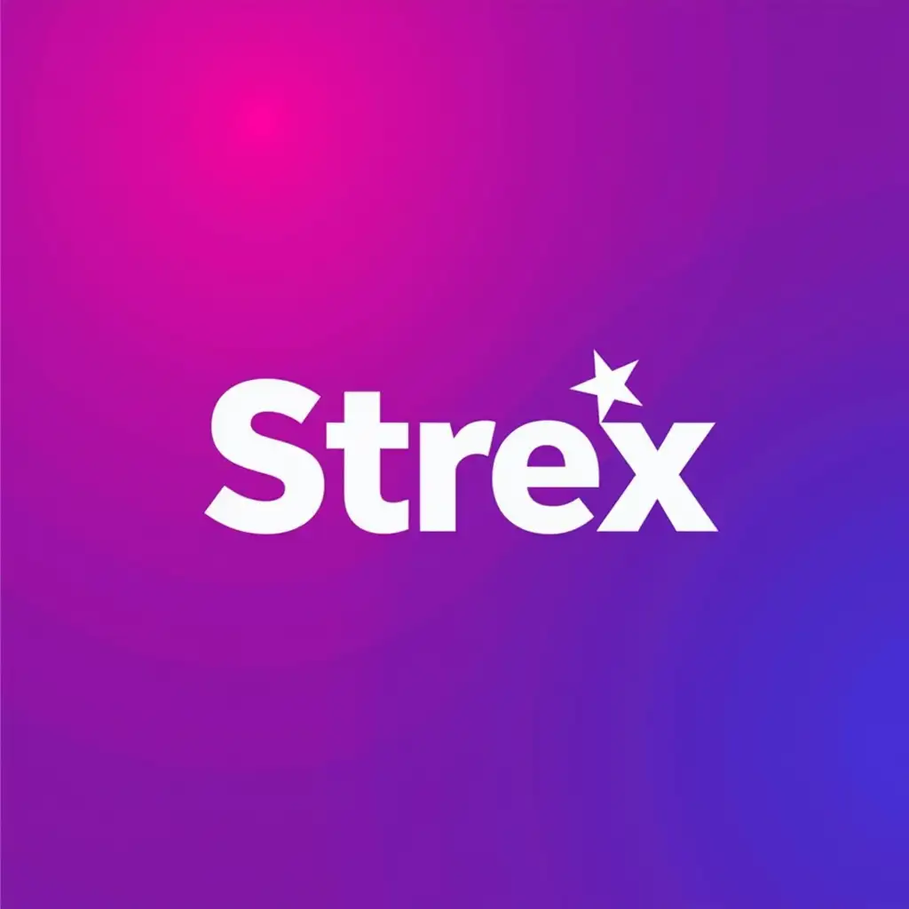 Strex-Logo-Design-with-Star-and-Gradient-Background