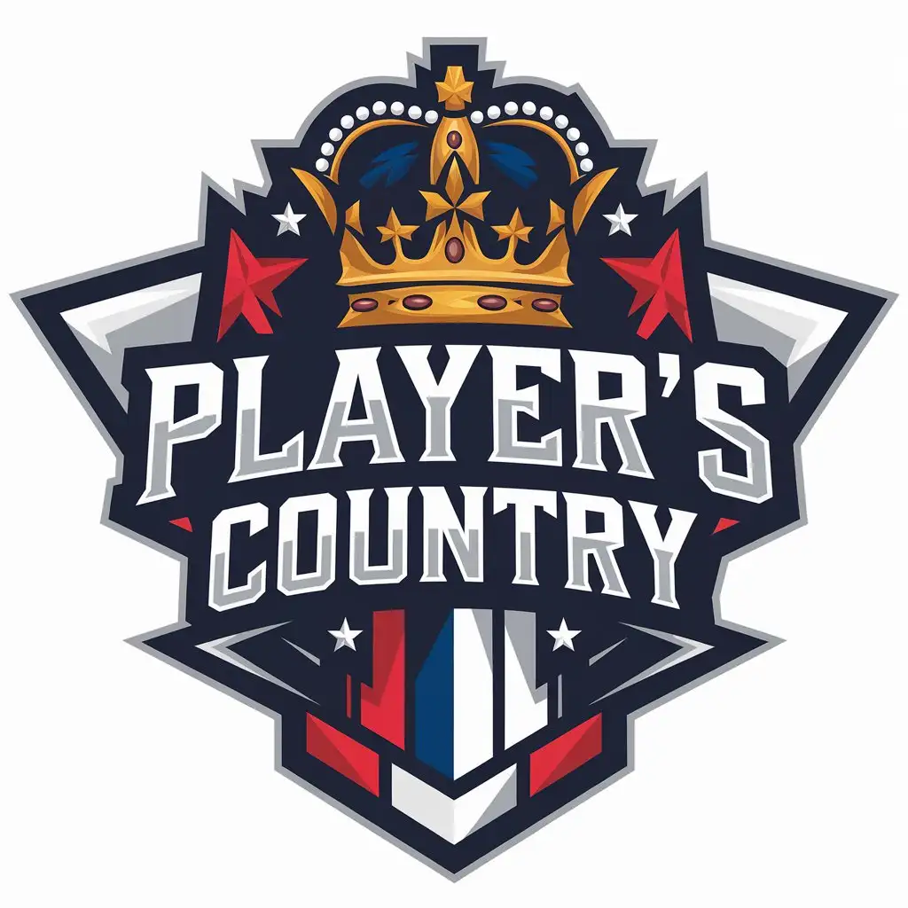 LOGO Design for Players Country Crown Symbol for Technology Industry with Clear Background