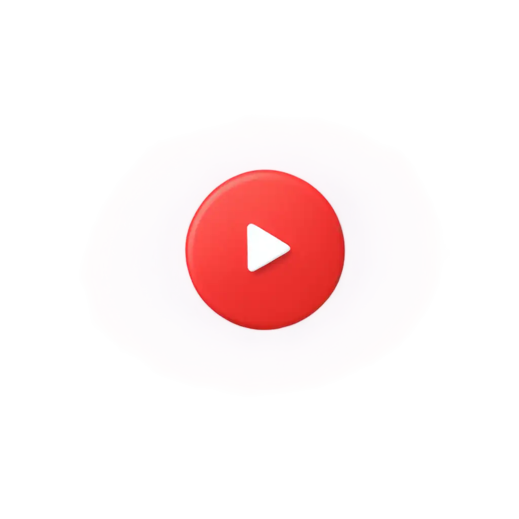 Video Play Button in circle design PRO DYNAMIC EXTRA RED COLOR WITH