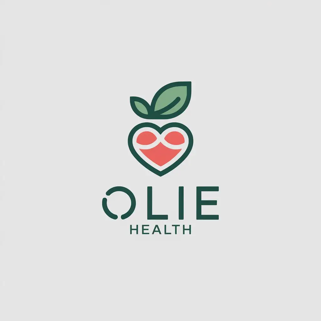 LOGO Design for Olie Health Minimalistic Health Symbol with Clear Background