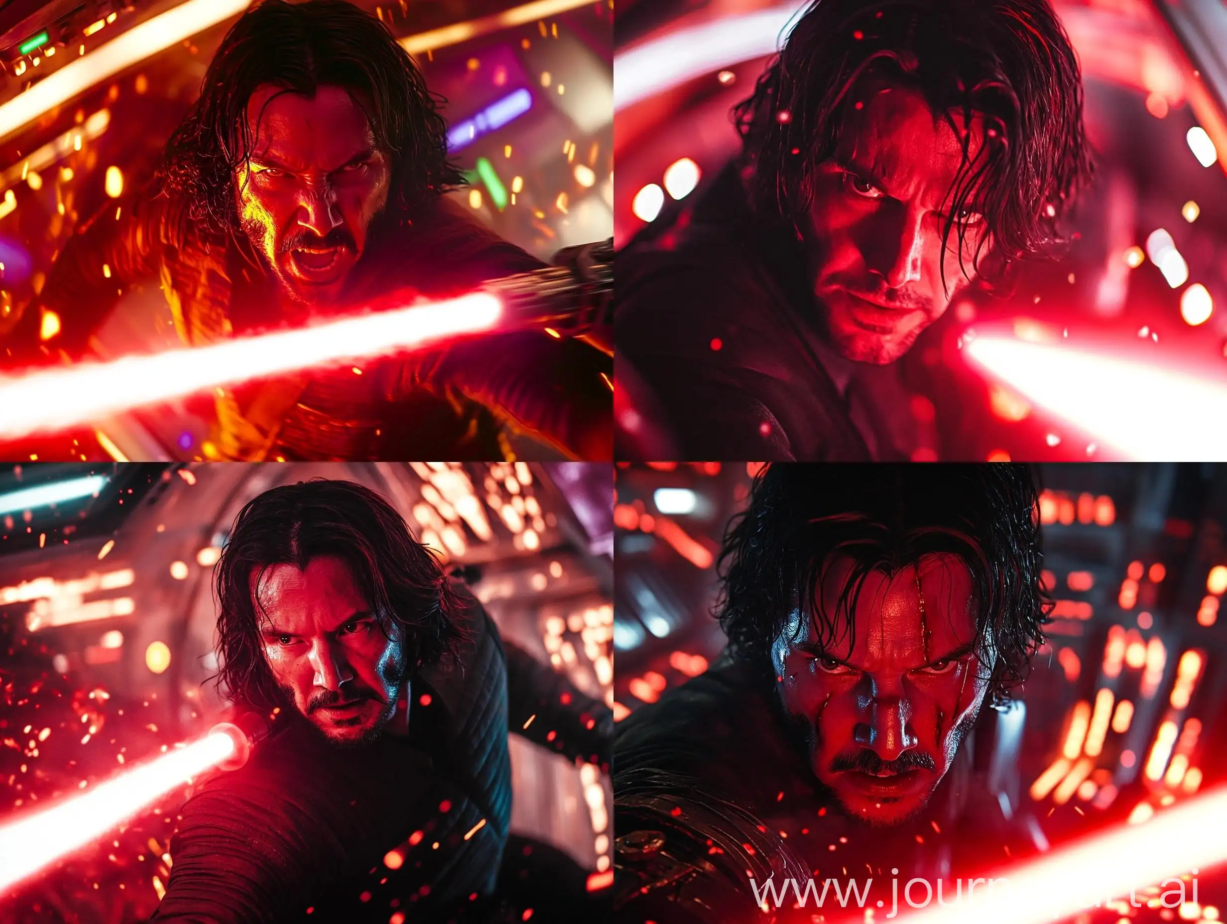 Fallen-Jedi-with-Red-Lightsaber-Inside-Spaceship