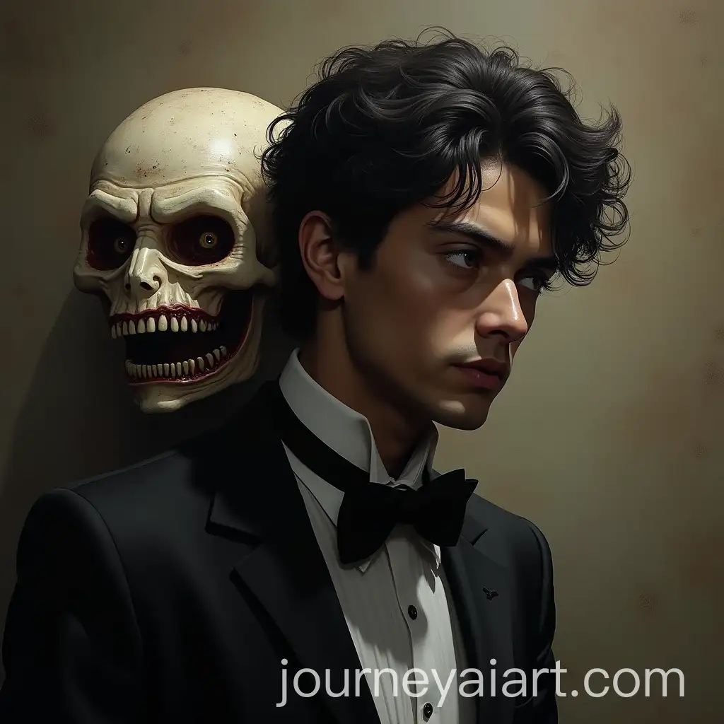 Bashar-AlAssad-with-Death-Note-Monster-Behind-Him