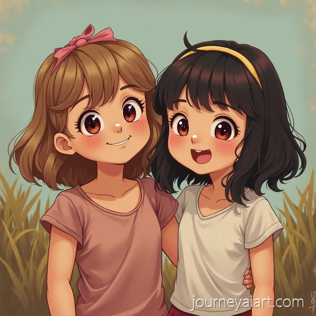 Two-Young-Sisters-Sharing-a-Tender-Moment-Outdoors