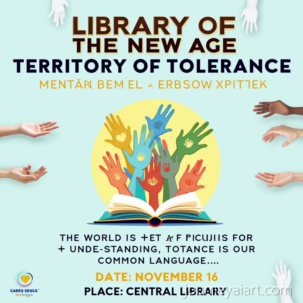 Library-of-the-New-Age-Unity-and-Tolerance-Through-Colorful-Hands-and-Faces
