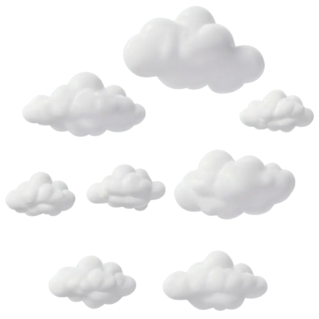 Small-3D-Clouds-PNG-Image-for-Versatile-Usage