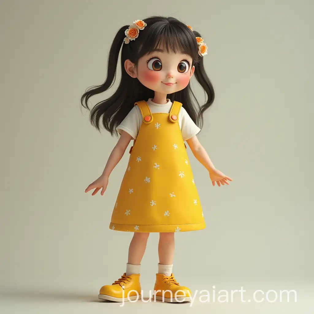 Girl-Wearing-Yellow-ShoesAI-Image-Prompt-Expansion-in-Casual-Setting