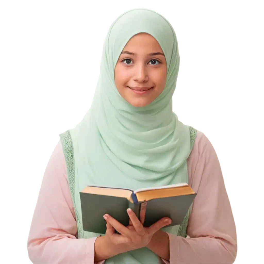 Holly-Quran-Girl-PNG-Image-HighQuality-Visual-for-Religious-and-Cultural-Representations