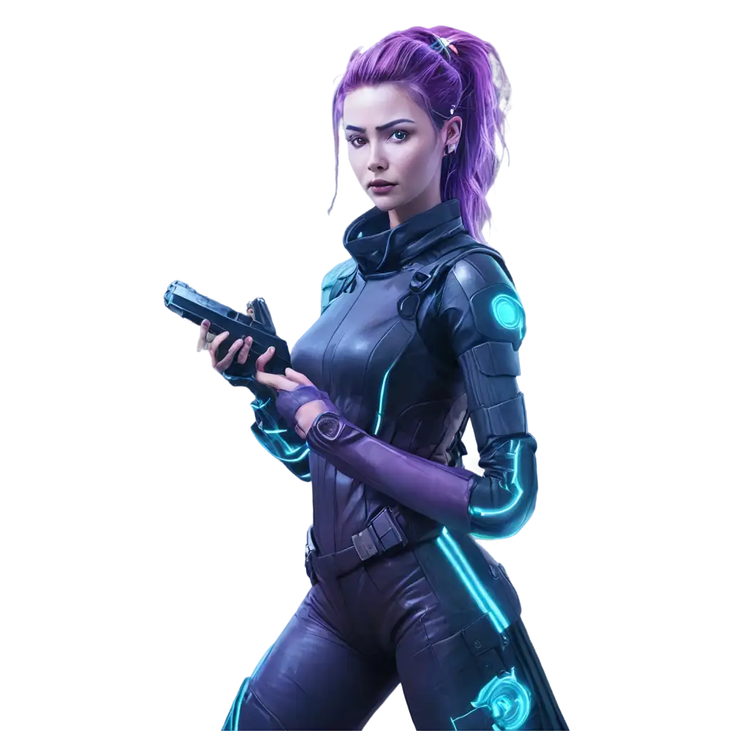 Cyberpunk-Style-PNG-Image-in-PurpleBlue-Tones-A-Futuristic-Vision-of-Urban-Style