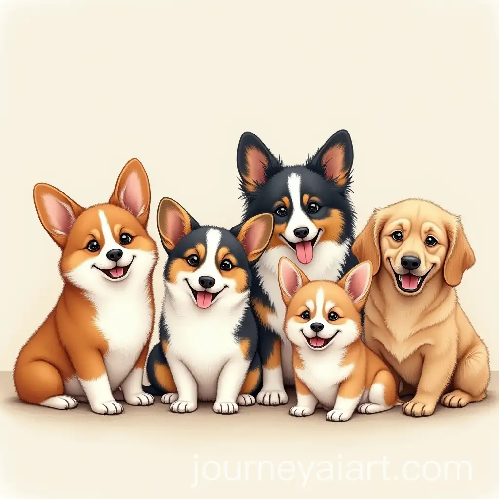 Six-Happy-Dogs-Playing-Together-in-a-CozyAI-Art-Prompt-Expansion-Indoor-Setting