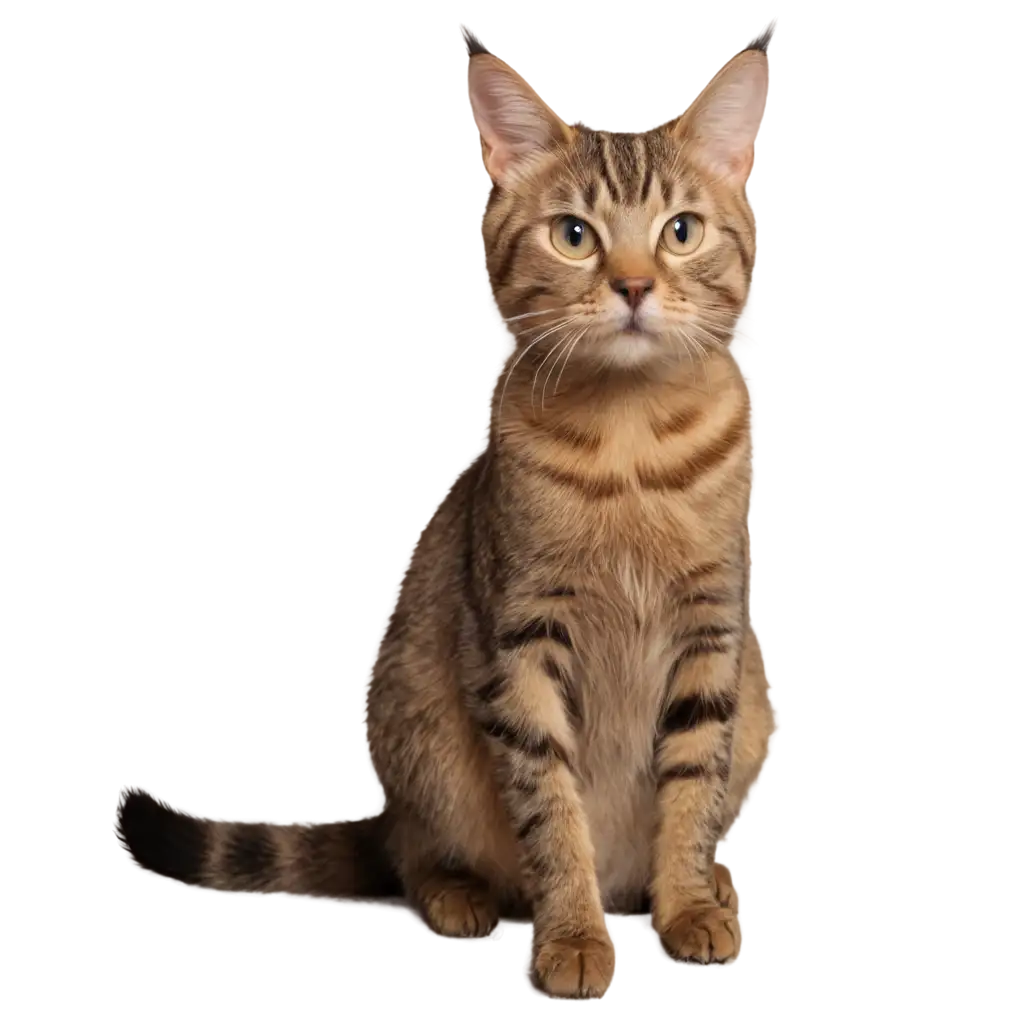 Household-Cat-Sitting-on-Floor-PNG-Image-HighQuality-and-Versatile-Format