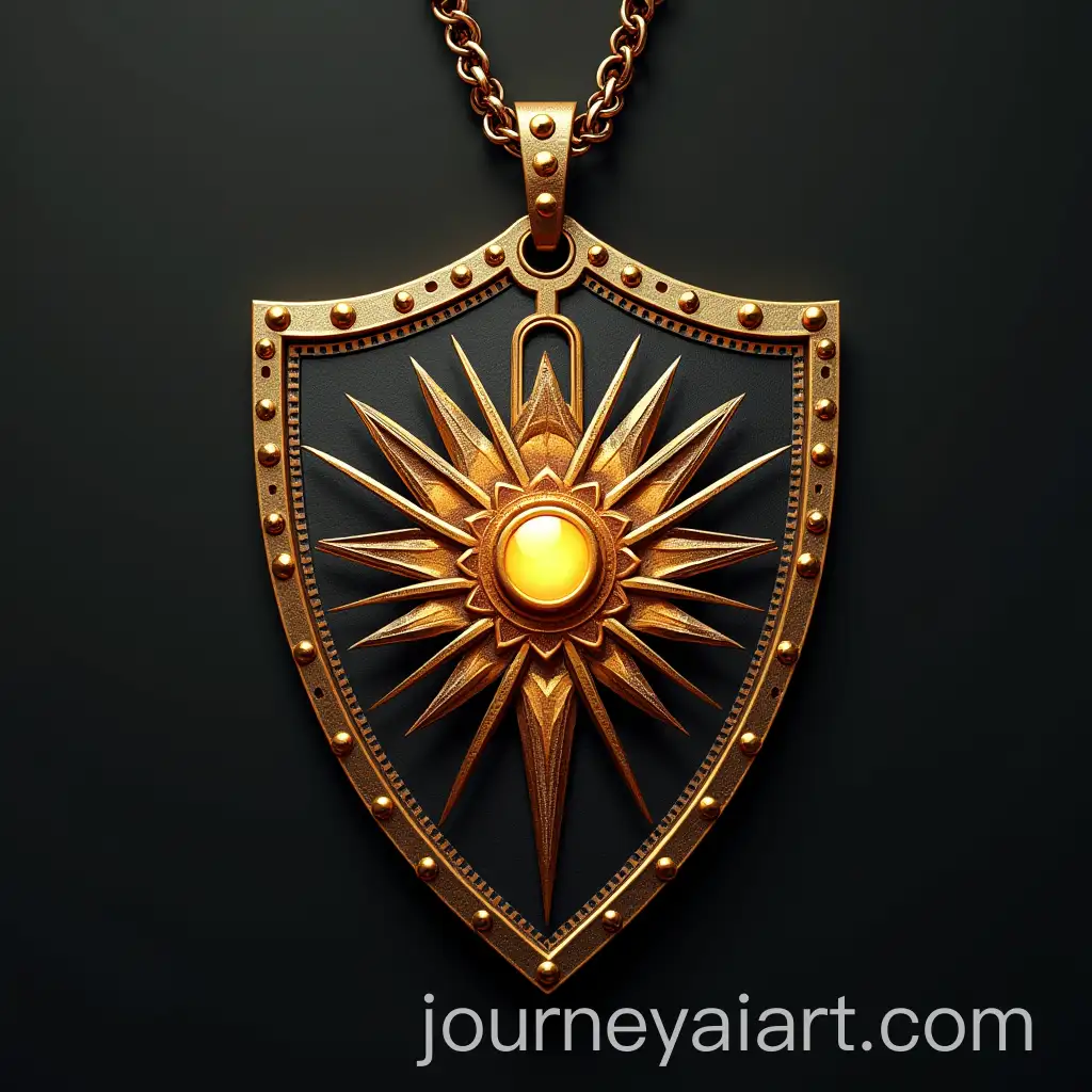 BardockInspired-2D-Shield-Pendant-Design
