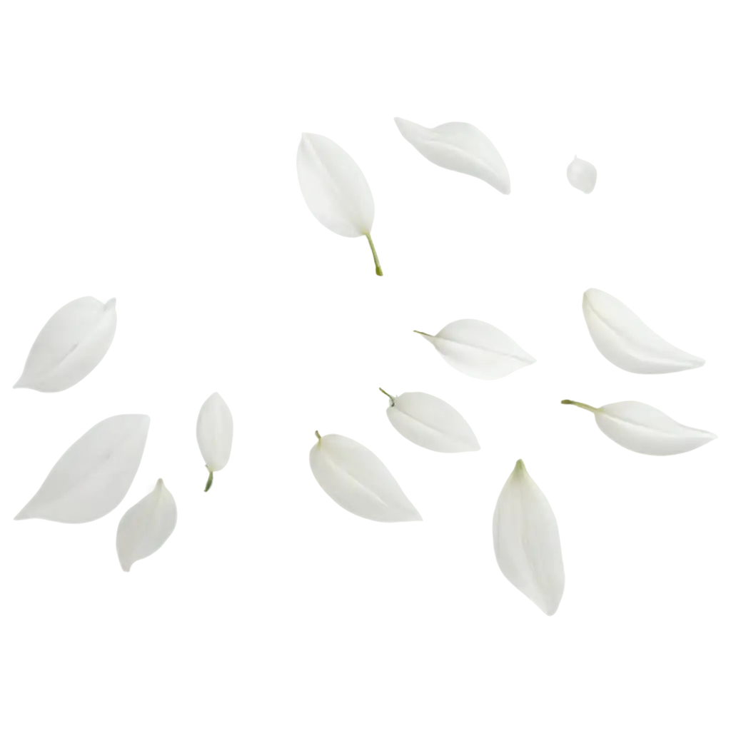 Flying-White-Petals-PNG-Image-Elegant-HighQuality-Floral-Design-for-Versatile-Use