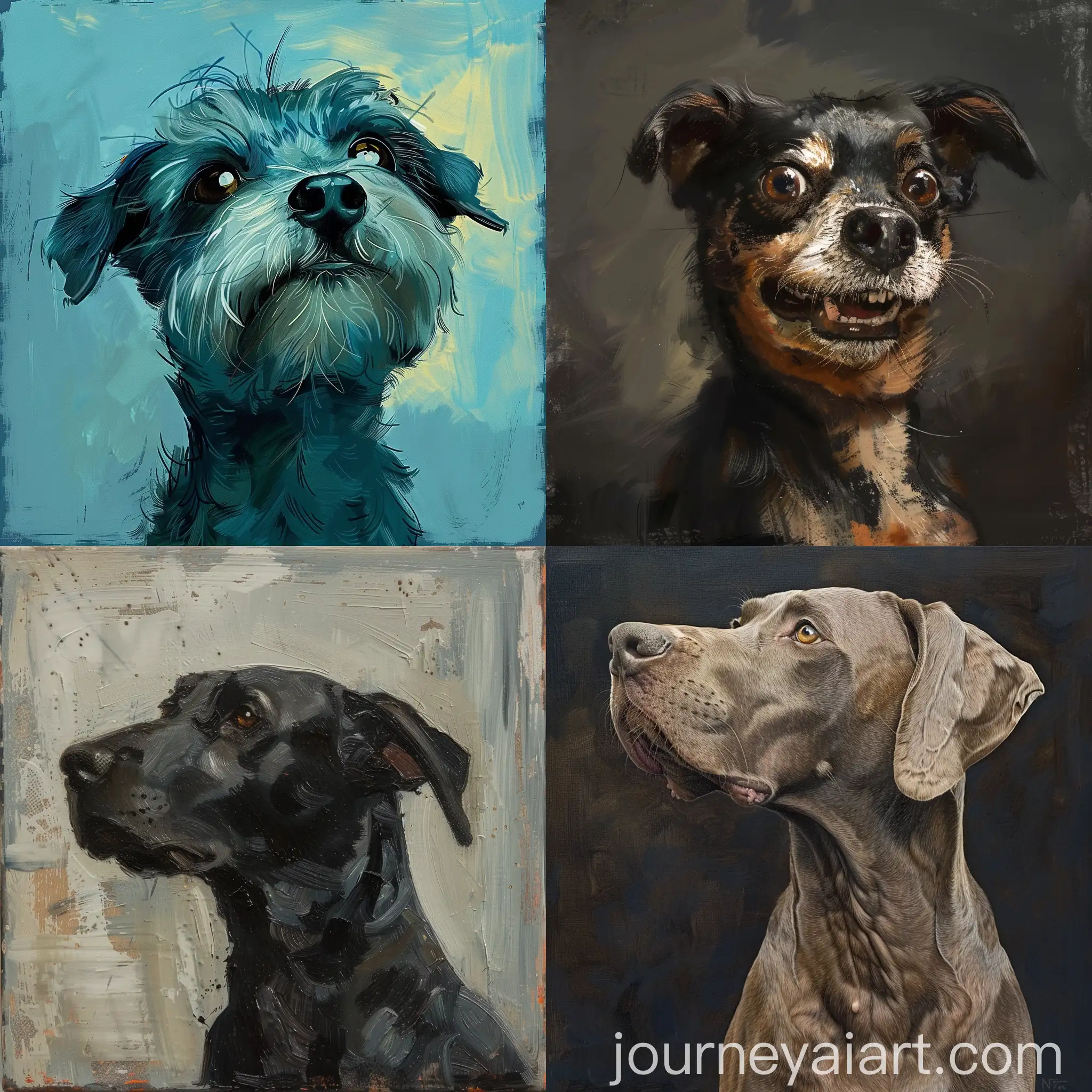 Playful-Dog-in-Vibrant-Artistic-Style