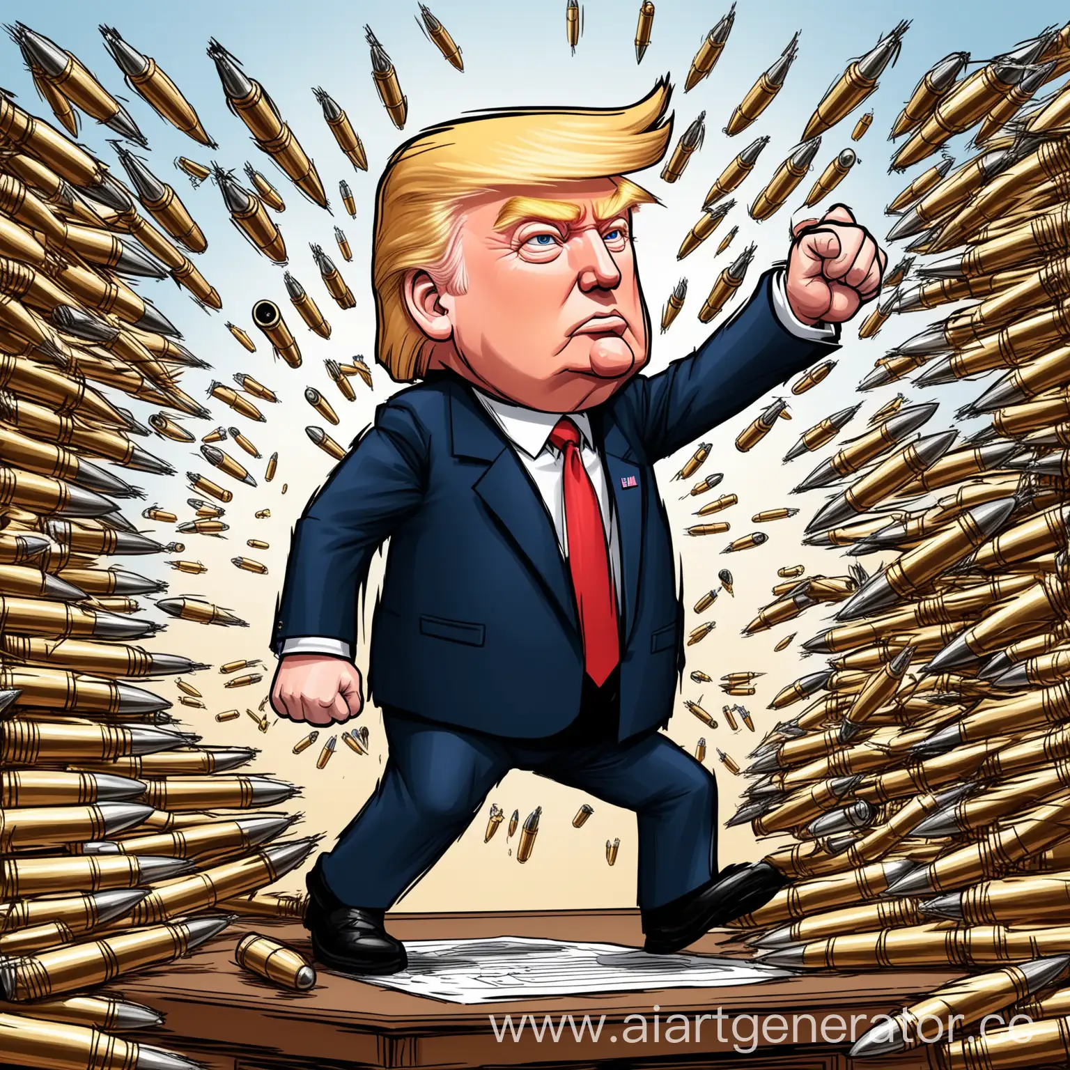 President-Trump-Dodging-a-Bullet-in-Cartoon-Style