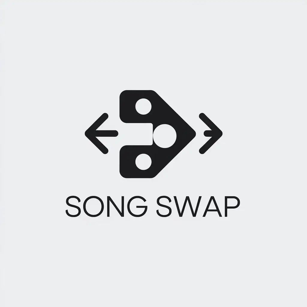 LOGO Design for Song Swap Minimalistic Playlist Transfer Symbol for Internet Industry