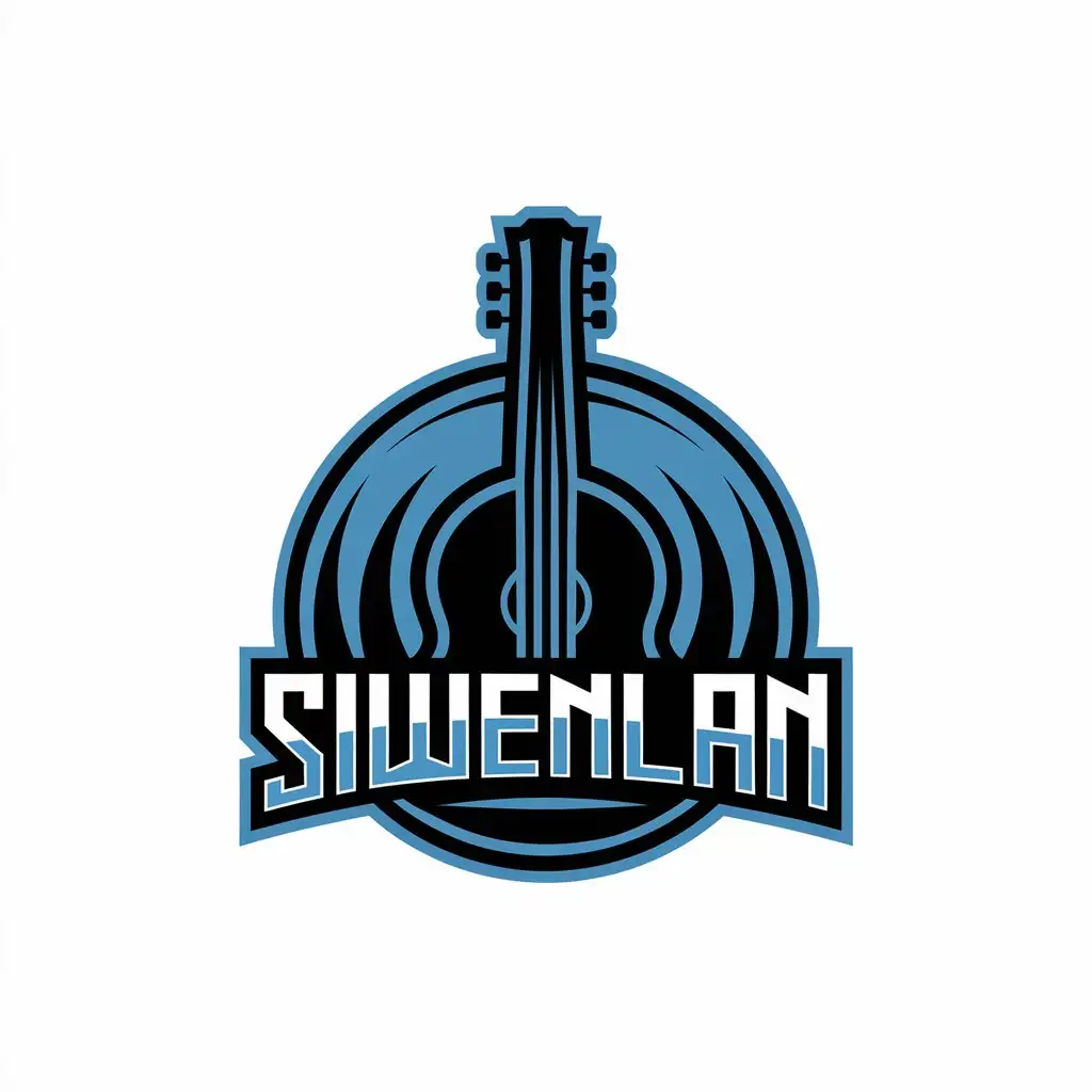 LOGO-Design-For-SIWENLAN-Guitar-Band-Vector-Logo-Design