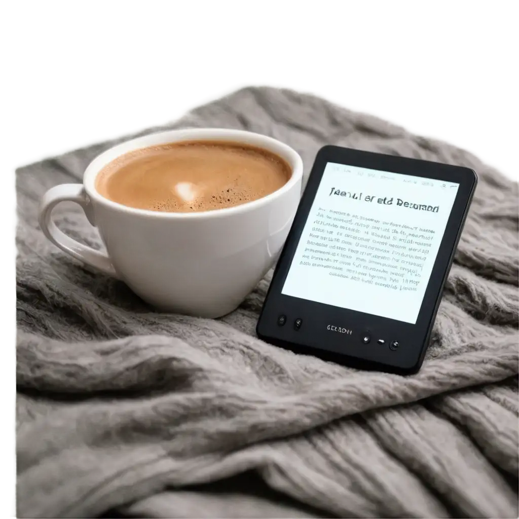 Glowing-EReader-on-Cozy-Blanket-PNG-Image-for-Tech-and-Relaxation-Themes