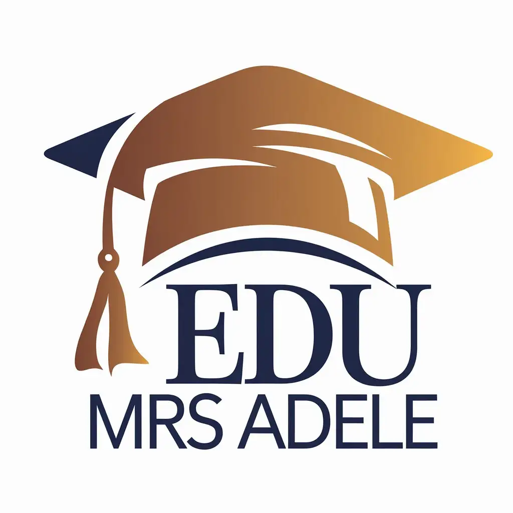 LOGO-Design-for-Edu-Mrs-Adele-Masters-Cap-Symbol-with-Educational-Theme