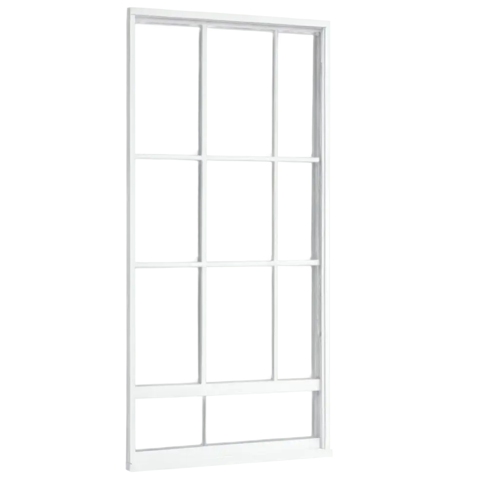 Super-Realistic-French-Window-without-Glass-White-Frame-PNG-Image