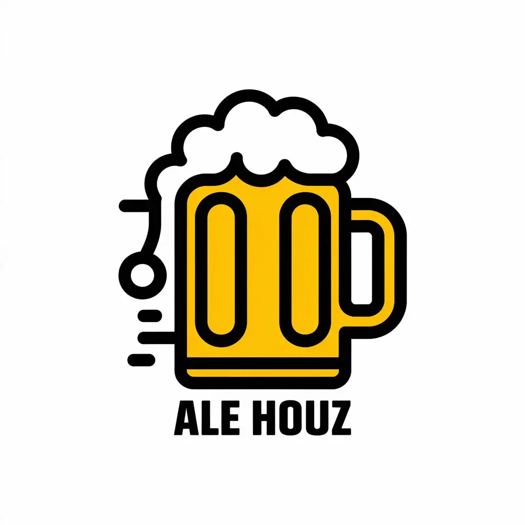 LOGO-Design-For-Ale-Houz-Vector-Logo-with-Beer-Theme-and-Clear-Background