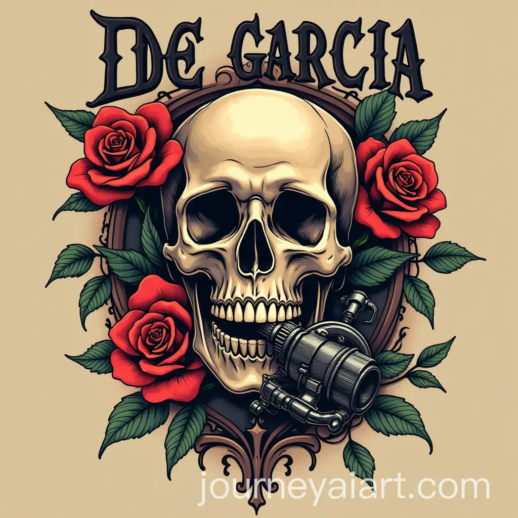 Garcia-TottoAI-Image-Prompt-Expansion-Logo-with-Skull-and-Tattoo-Machine-Design