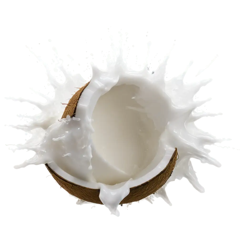 Coconut-and-Coconut-Milk-Splashing-PNG-Image-for-HighQuality-Visuals