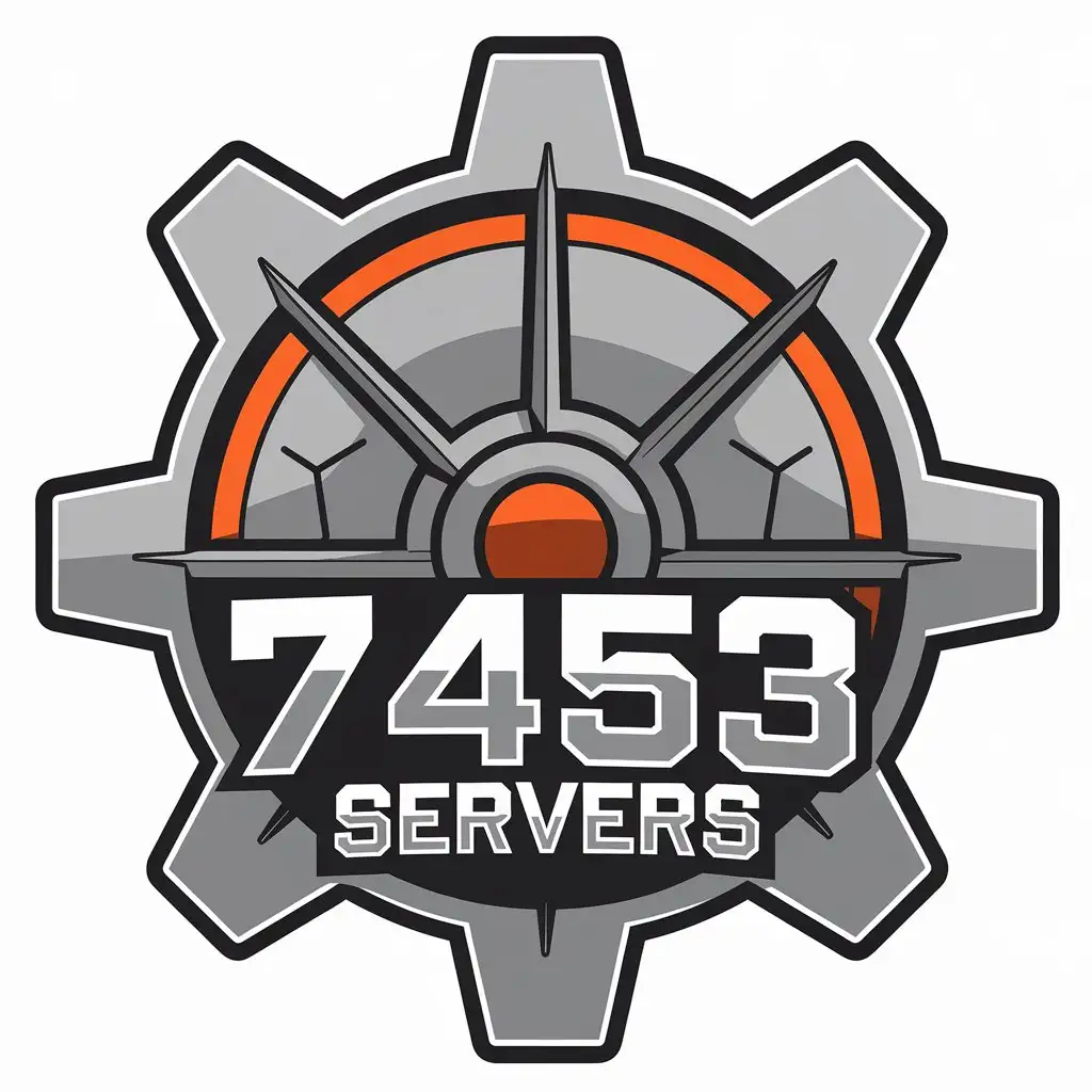 LOGO-Design-For-7453-Servers-Mechanical-Theme-for-Internet-Industry