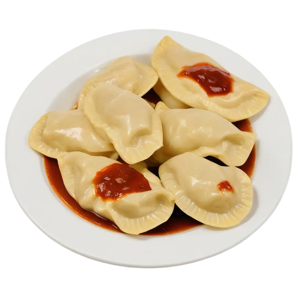 Authentic-Ukrainian-Food-Pierogi-with-Sauce-PNG-Image-for-Crisp-Detail-and-Quality