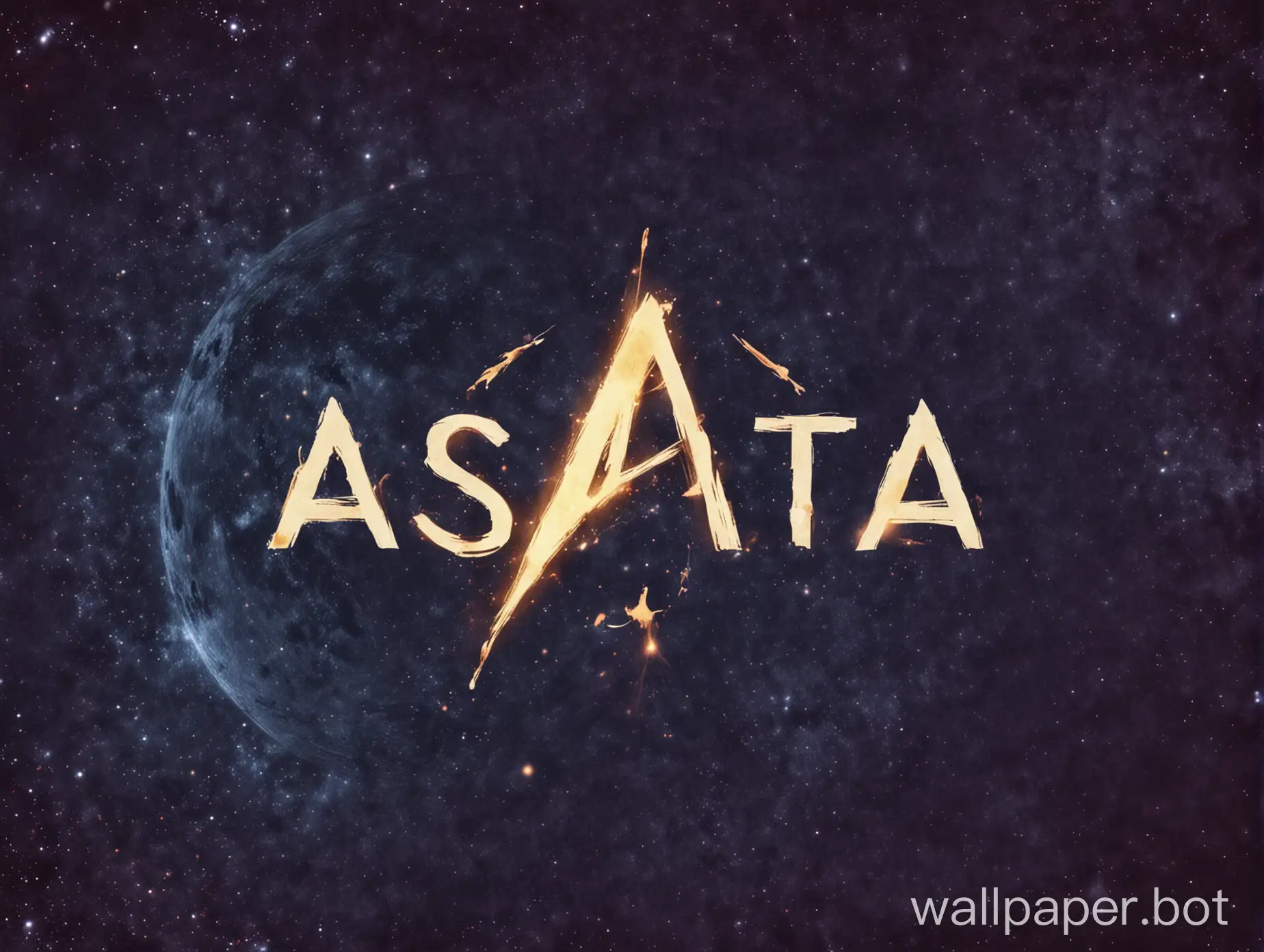 astra written wallpaper