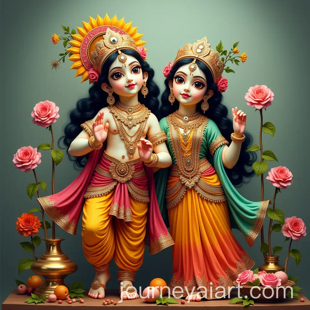 Radha-and-Krishna-Divine-Couple-in-a-Spiritual-Setting