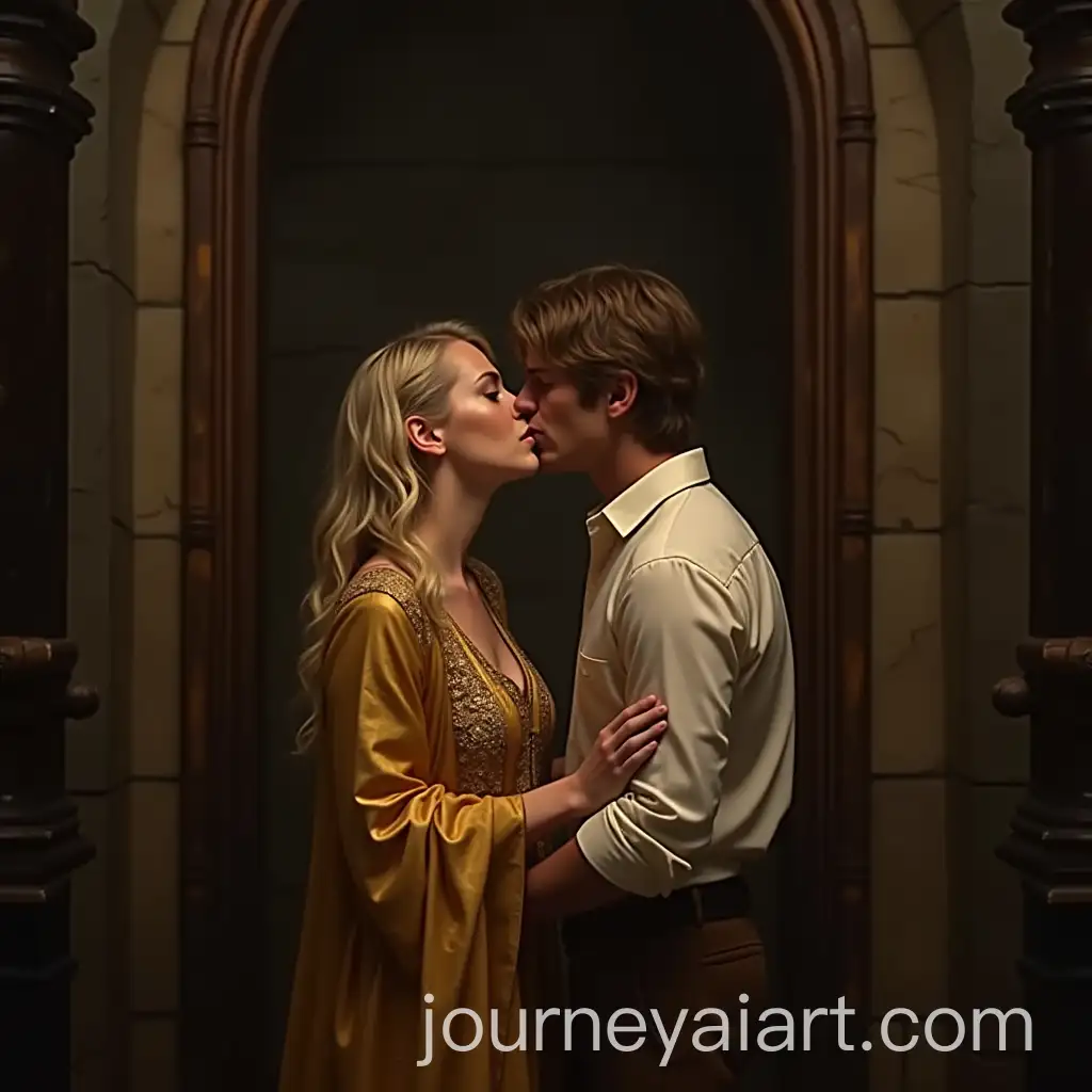 Romantic-Kiss-in-Shadowy-Bathing-Chamber-High-Fantasy-Art