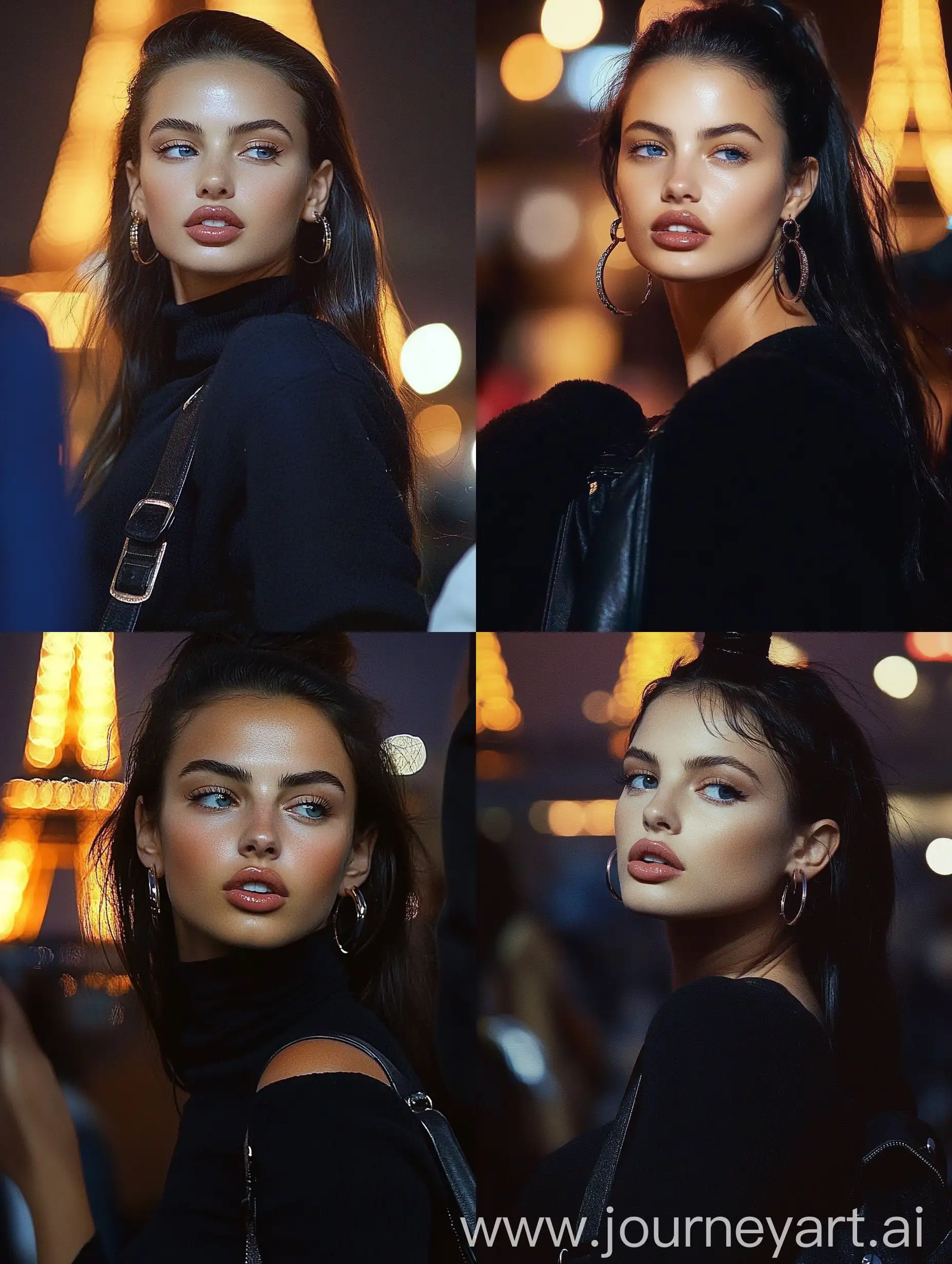 Romantic-Evening-at-the-Eiffel-Tower-Adriana-Lima-in-Vintage-80s-Aesthetic