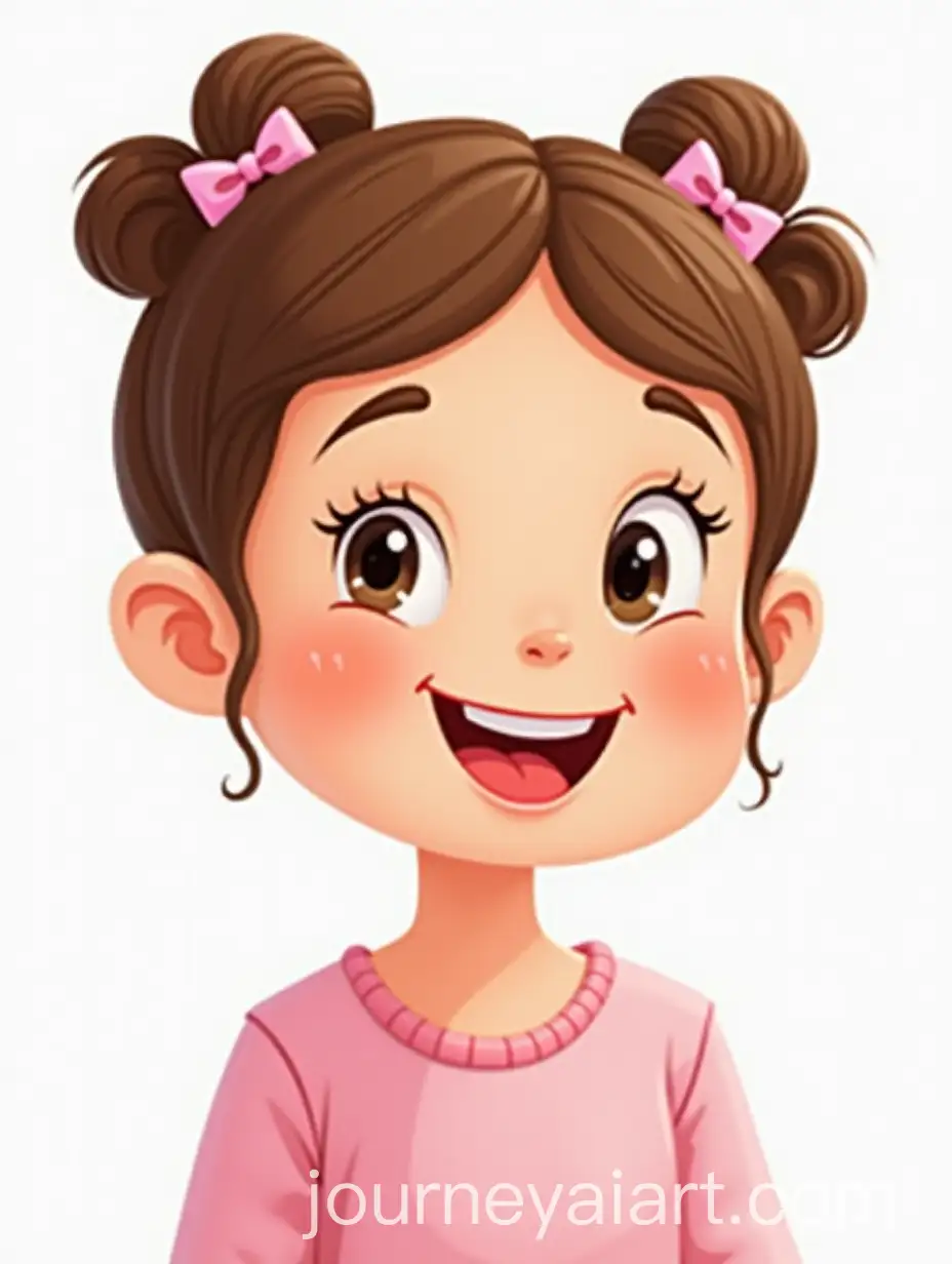 Cute-Smiling-Cartoon-Girl-78-Years-Old-PNG-Format