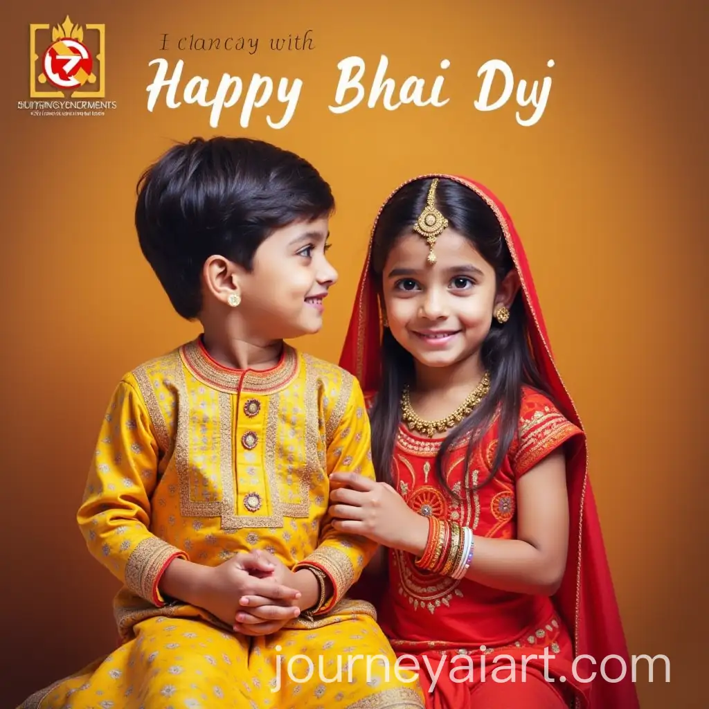 Brother-and-Sister-Celebrating-Bhai-Duj-in-Traditional-Attire