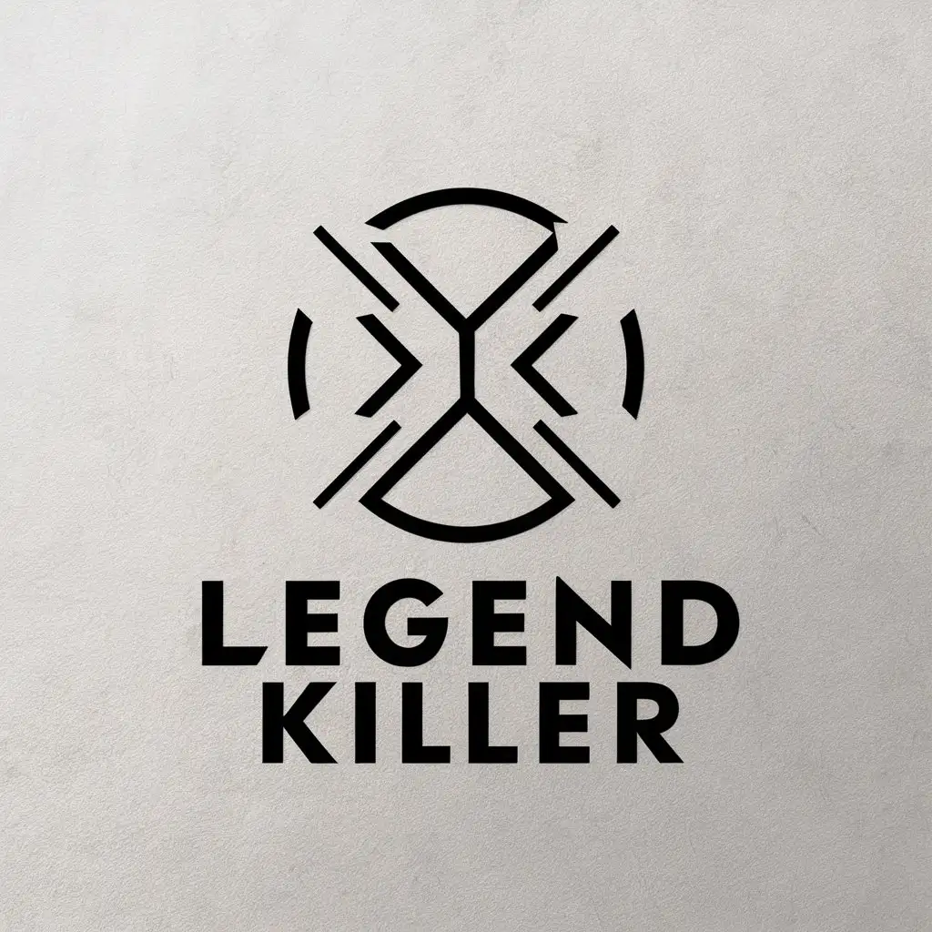 a vector logo design,with the text "Legend Killer", main symbol:MG,Moderate,be used in Technology industry,clear background